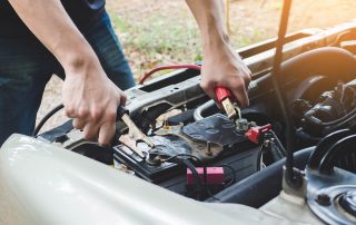 Jumping car after battery dies