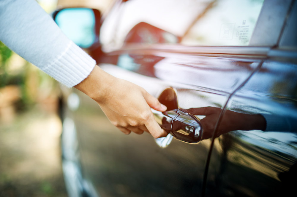 opening the door to a new car