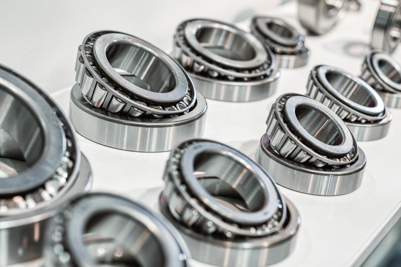 row of wheel bearings