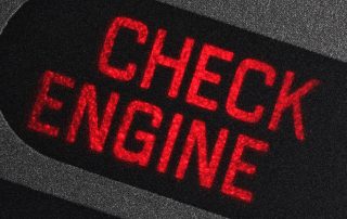 check engine light in car