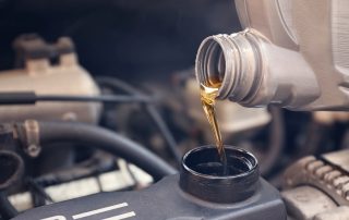 oil change in auto shop