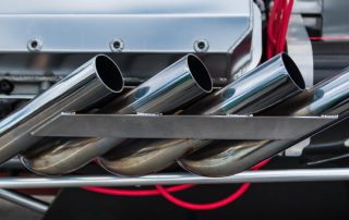 specialty muffler on aftermarket exhaust system