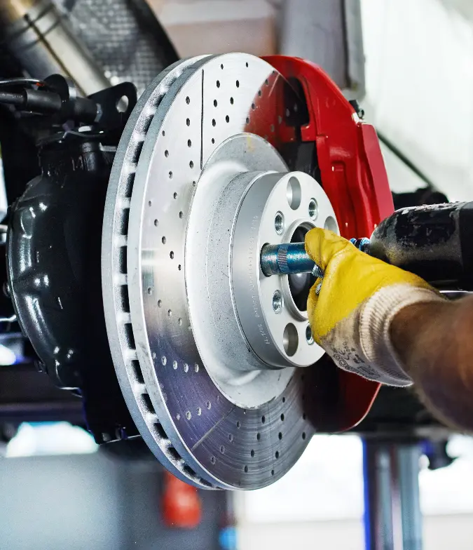 Installing new brakes on a car