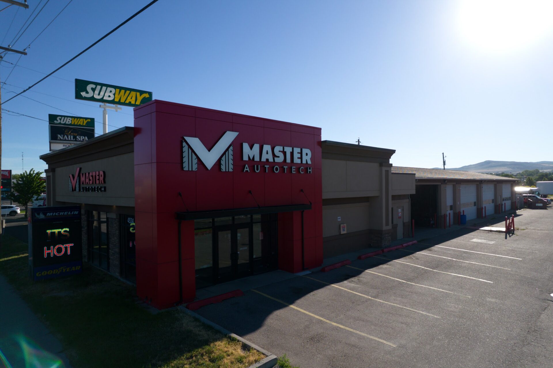 Master AutoTech Chubbuck storefront and sign at 4534 Yellowstone Ave, Chubbuck, ID 83202