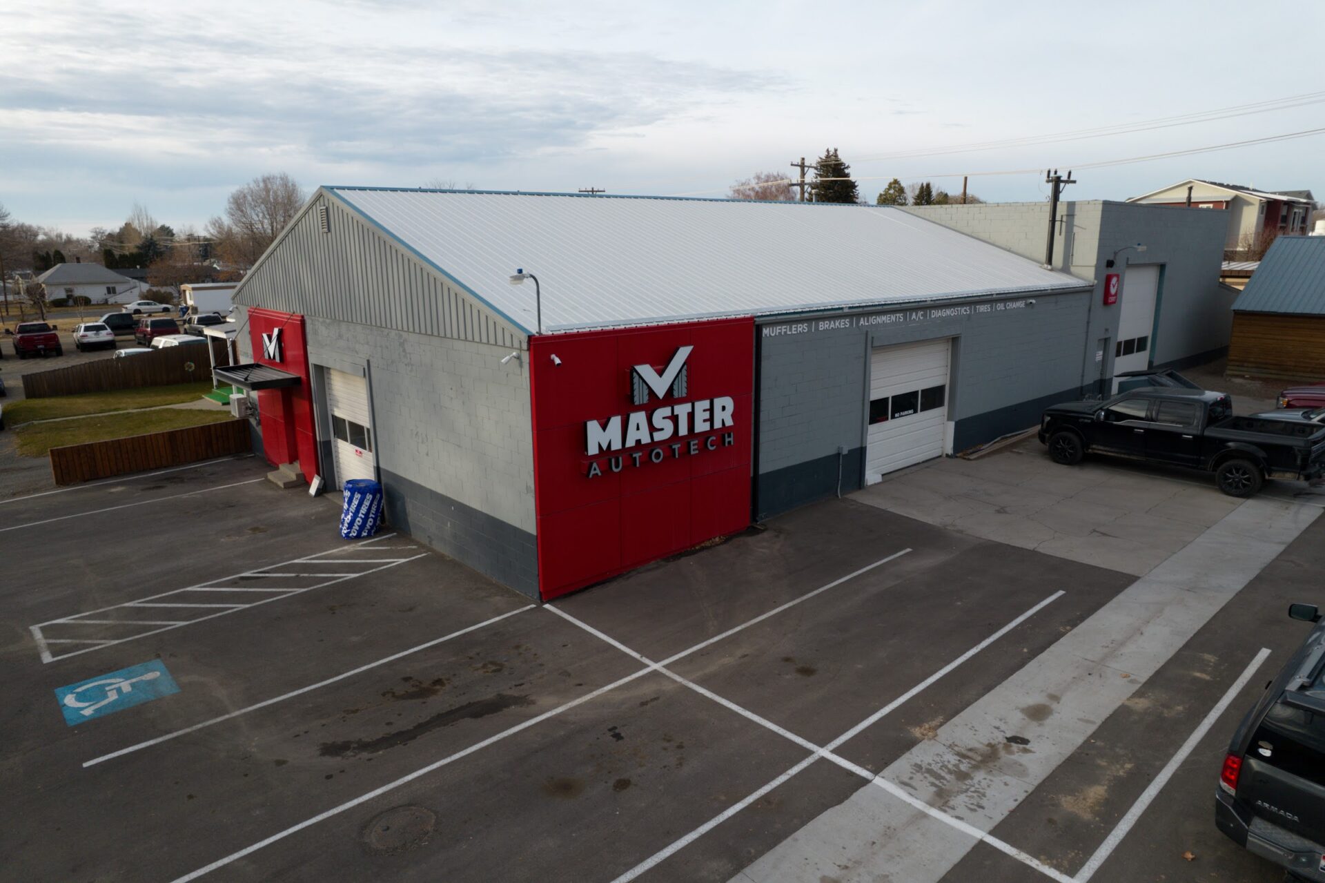Master AutoTech Jerome storefront and sign at 106 W Ave G, Jerome, ID 83338